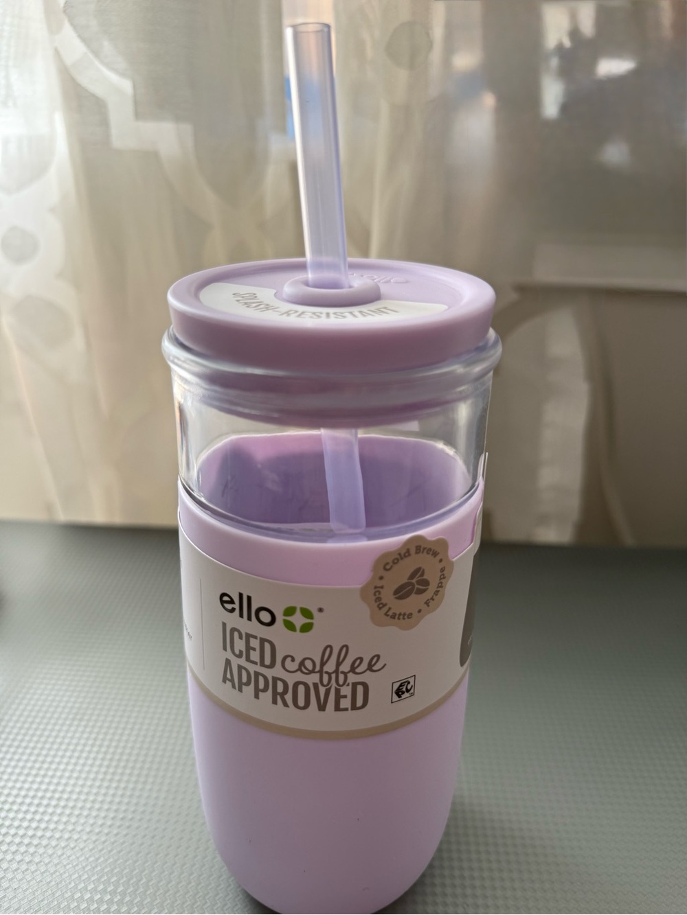 Ello Kids Lavender Iced Coffee Tumbler with Straw